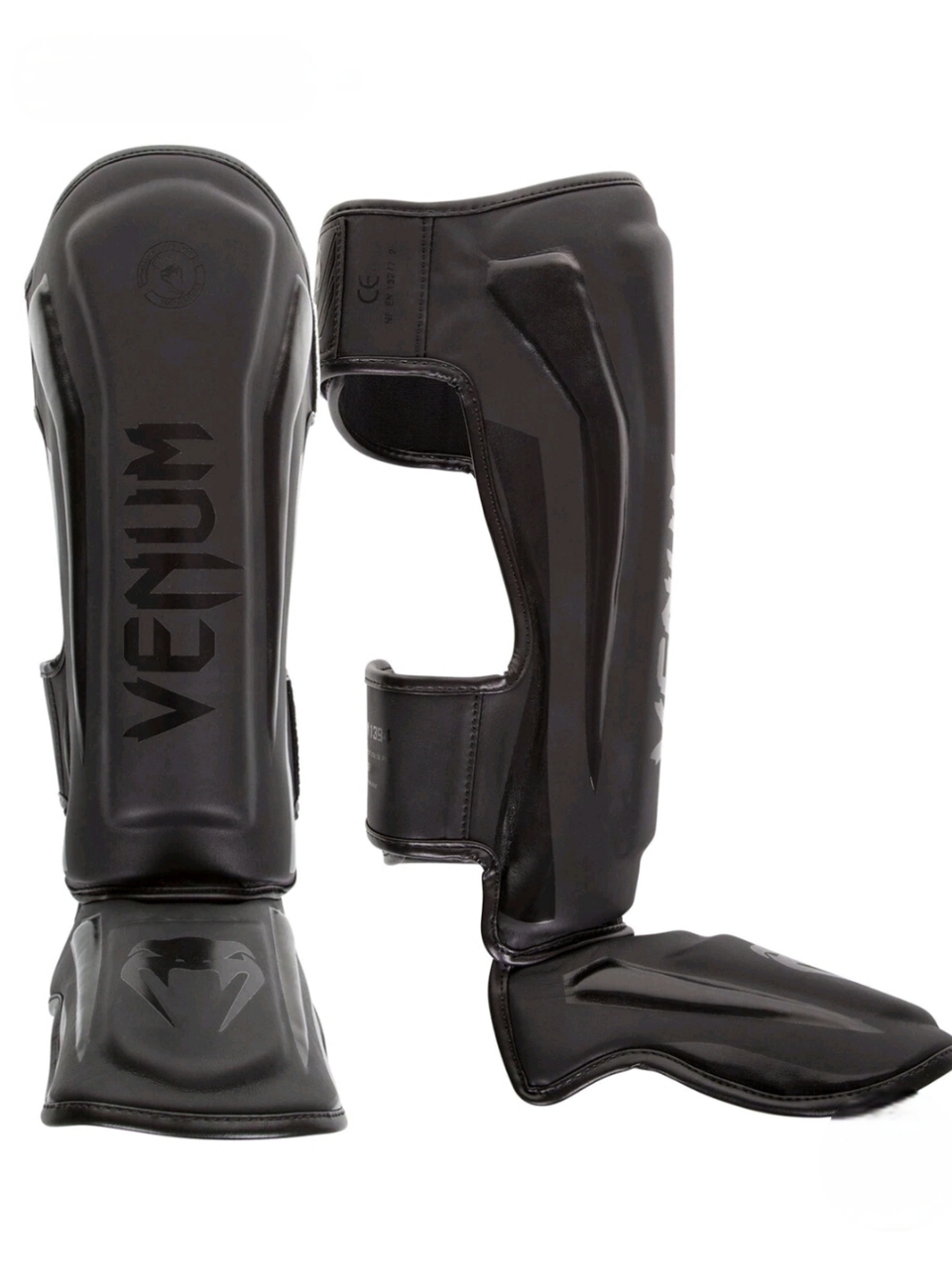 Venum Elite Standup MMA Muay Thai  Boxing Shin Guards Black Size XL New